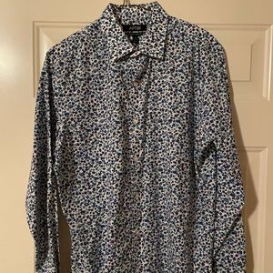 Apt. 9 Extra Slim-Fit Floral Dress Shirt 16” Neck